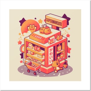 Supermarcute - Kawaii Kitty Bunny Cute Gift Posters and Art